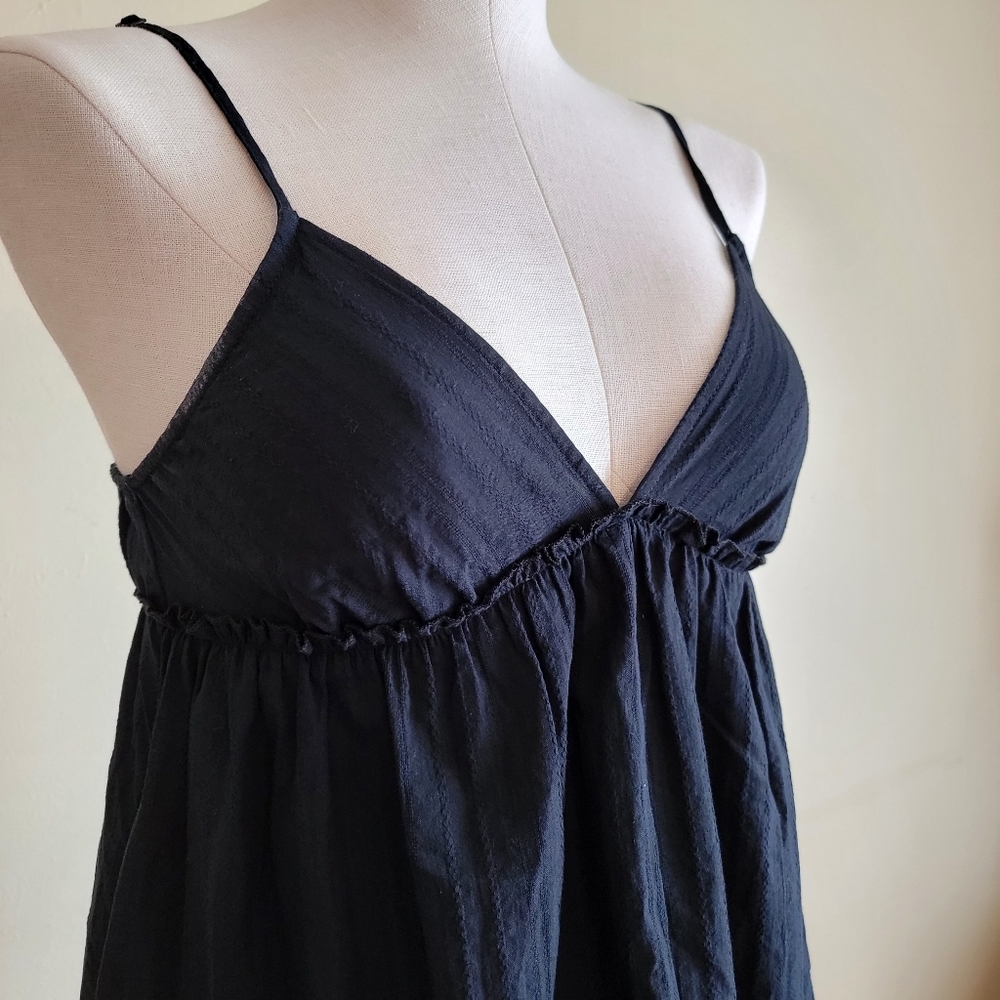 Wild Fable | Babydoll Dress | Black 100% Cotton - Picture 5 of 9